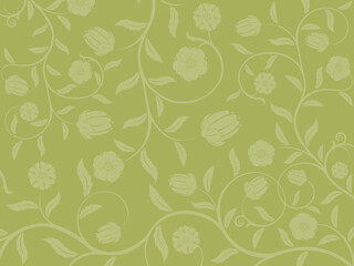 Abstract floral background. Vector.