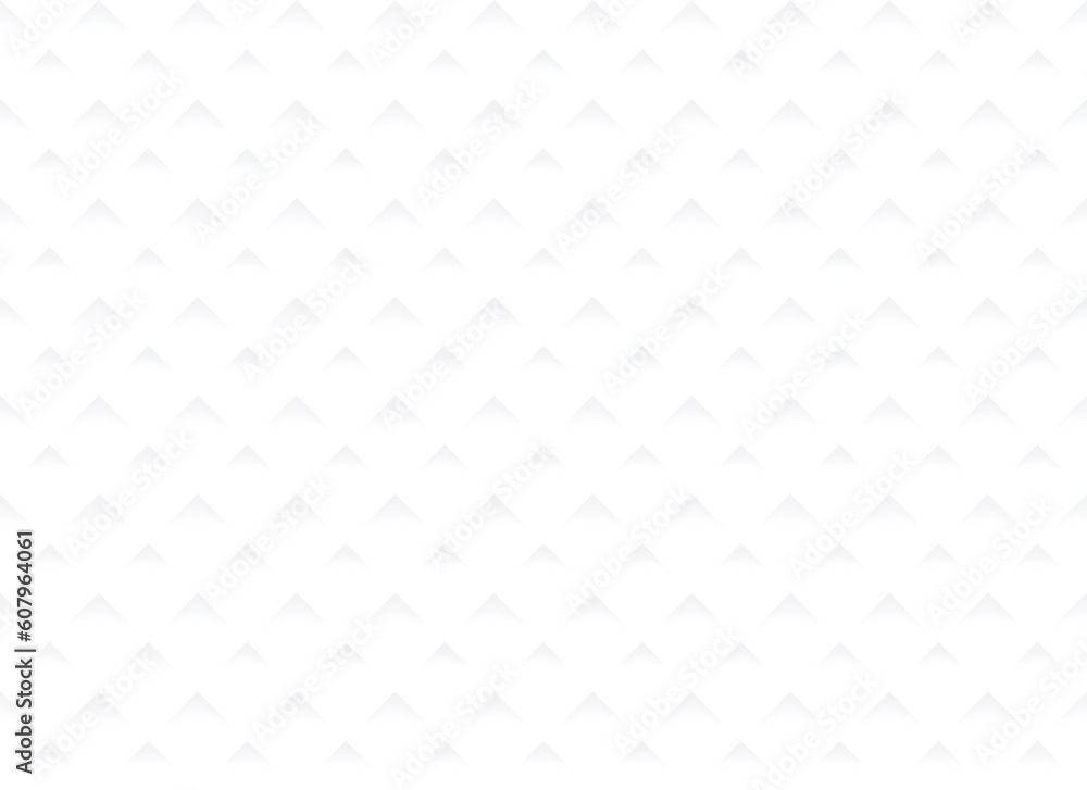 Poster seamless pattern of fading light gray triangles on white. high resolution full frame abstract backgr