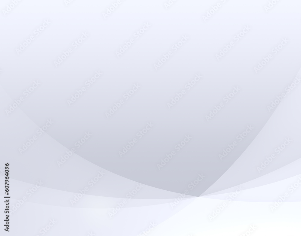 Poster curved and transparent white layers or lines on gray color gradient background. abstract and modern 
