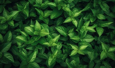  a bunch of green leaves that are on a plant wall in a garden or yard, as a background or texture for a wallpaper.  generative ai