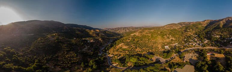 Fototapeta premium Kissamos Drone Panorama