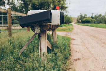 mailboxes on a country road