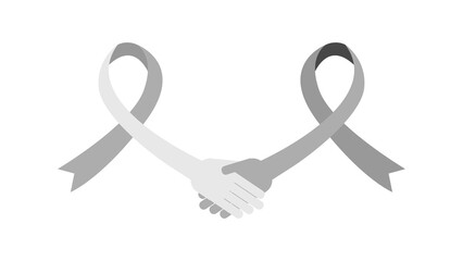 black and white ribbon