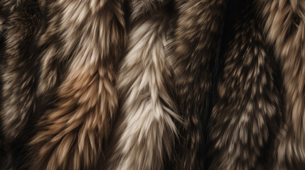 Close-up of a fur animal coat. Shallow depth of field.