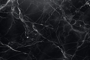 Black marble with white veins, Black marble texture background, Generative AI