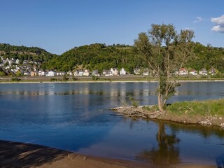 Ferry on the Rhine between Remagen - Kripp and Linz
