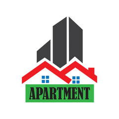 apartment icon vector design template