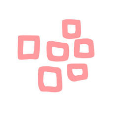 Red abstract modern shape
