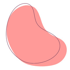 Pink abstract modern shape
