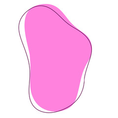 Pink abstract modern shape

