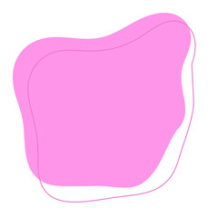 Pink abstract modern shape
