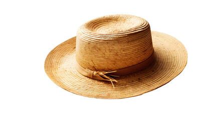 straw hat on transparent background png