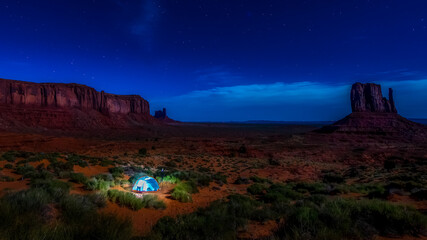 Tent camping at Monument Vally