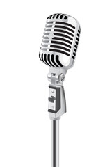 Fototapeta premium Retro Microphone (editable vector + jpeg)