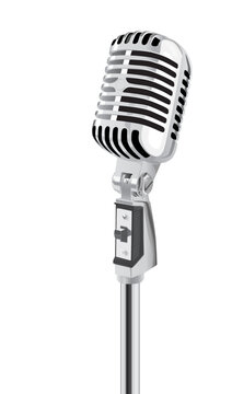 Retro Microphone (editable vector + jpeg)