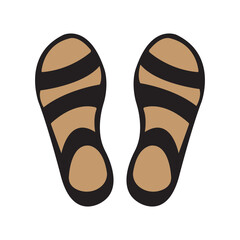 slippers icon vector design template