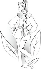 Artistic fashion illustration for your brand and design