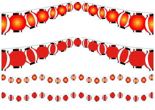 ノーマル版な赤提灯の素材集