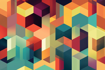 Obraz premium Generative ai. Abstract geometry pattern background,