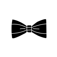 Black bow tie icon