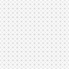 Naklejka premium Repeated white mini triangles on black background. Triangular blocks wallpaper. Seamless surface pattern design with tiles. Mosaic motif. Digital paper with polygons for print. Crossing lines.