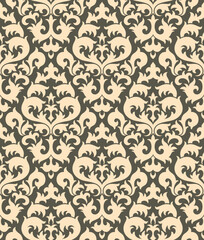 Obraz premium Seamless background from a floral ornament, Fashionable modern wallpaper or textile