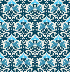 Seamless background from a floral ornament, Fashionable modern wallpaper or textile