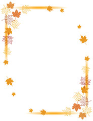 Autumn background, maple leafs