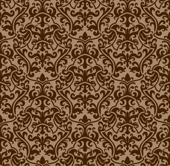 Seamless background from a floral ornament, Fashionable modern wallpaper or textile