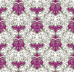 Seamless background from a floral ornament, Fashionable modern wallpaper or textile