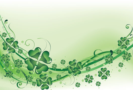The vector illustration contains the image of St. Patrick's background