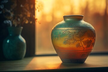 beautiful noble vase very expensive and rare created with Generative AI technology