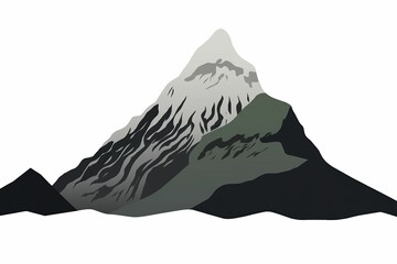 The illustration of mountain in iceland, AI contents by Midjourney