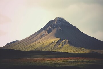 Fototapeta premium The illustration of mountain in iceland, AI contents by Midjourney