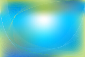Fototapeta premium Blue and Green Dynamic background with guilloche