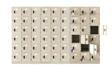 empty locker for storage isolated PNG transparent