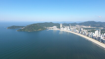 Obraz premium Vista aérea de Governador Celso Ramos Santa Catarina Brasil
