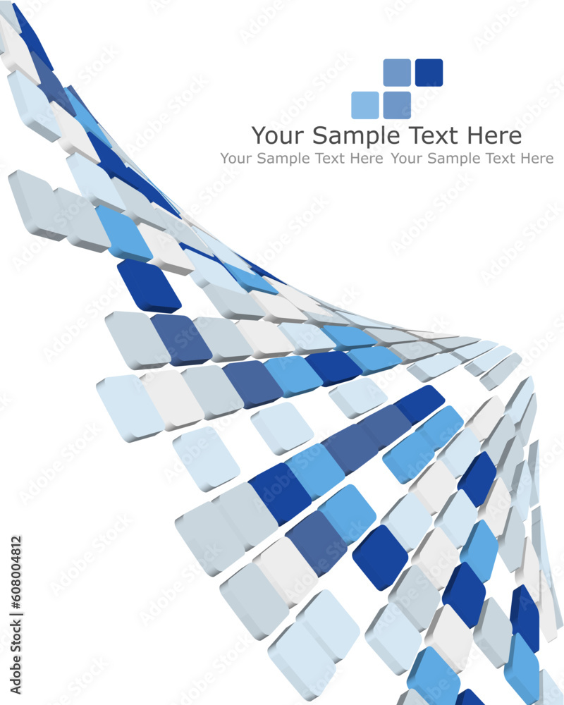 Poster abstract 3d checked business background for use in web design