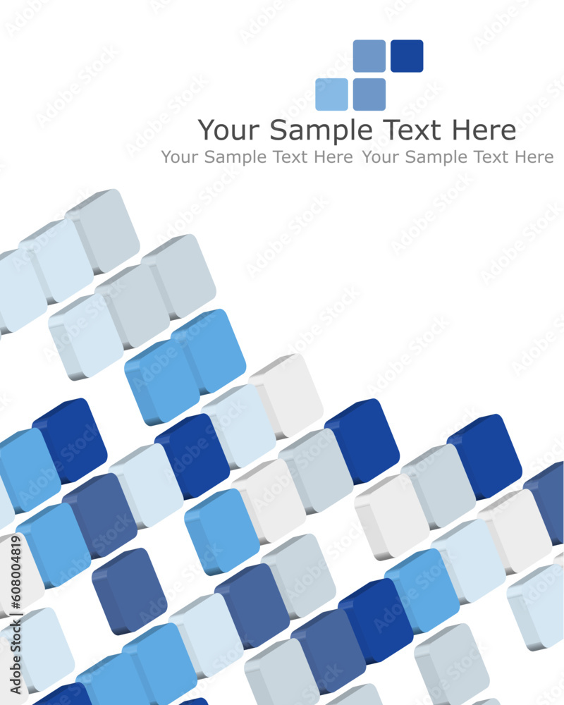 Poster abstract 3d checked business background for use in web design