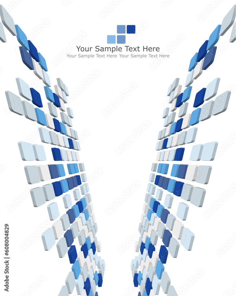 Poster abstract 3d checked business background for use in web design