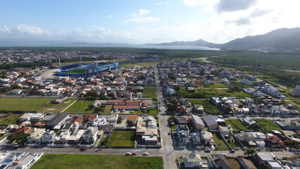 Vista aérea de Governador Celso Ramos Santa Catarina Brasil