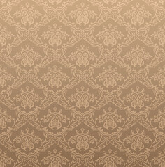 Damask seamless vector background.  For easy making seamless pattern just drag all group into swatches bar, and use it for filling any contours.