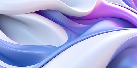 Purple, Blue, and White Abstract Background in the Style
