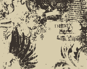 heraldic wing abstract background texture