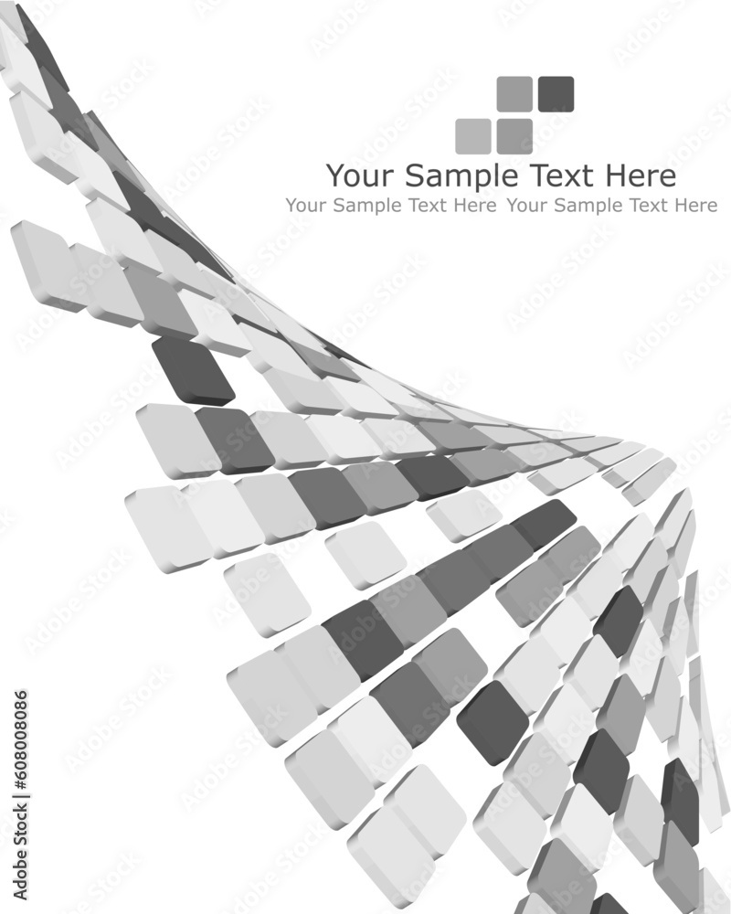 Poster abstract 3d checked business background for use in web design