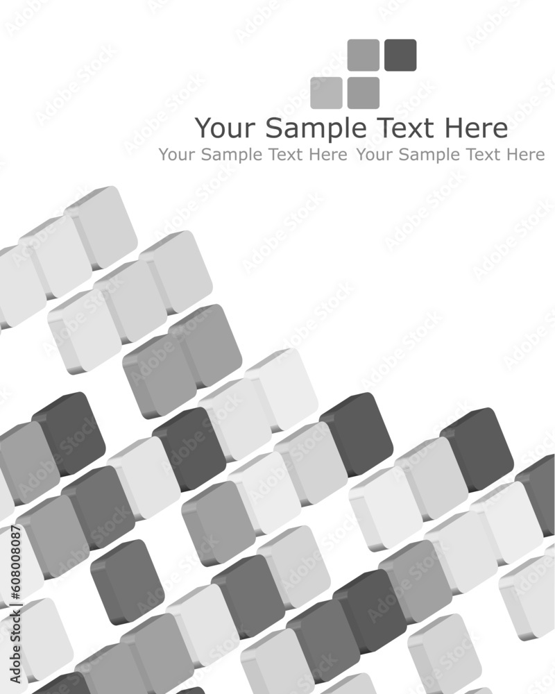 Poster abstract 3d checked business background for use in web design