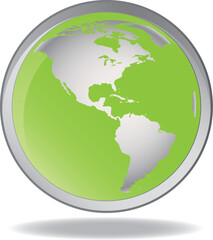 Globe concept icon web internet vector illustration