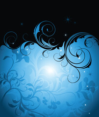 floral frame, this  illustration may be useful  as designer work