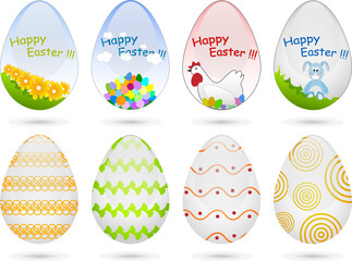Set of Easter eggs