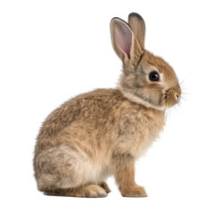 Fototapeta premium a rabbit isolated on transparent background cutout